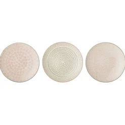 Cécile Tallerken 3 stk. 20 cm, Stentøj Frokosttallerkener|Tallerkensæt