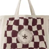 Bloomingville Tasker Og Muleposer|Tasker Og Muleposer > Check Mulepose 40x46 cm, Rød
