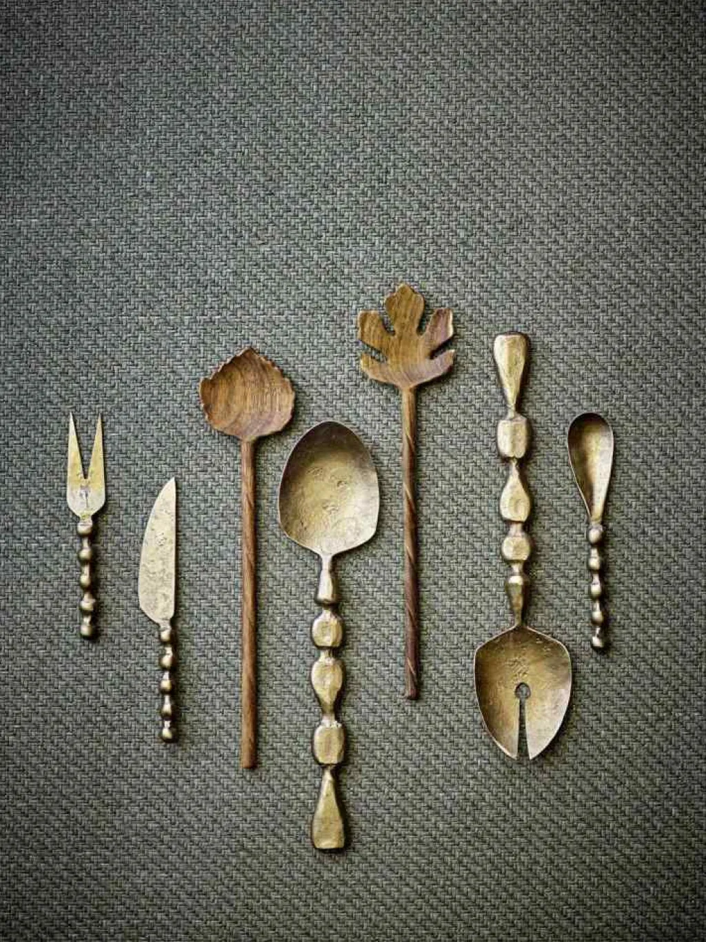 Bloomingville Serveringsbestik > Edi Salatsæt 2 Dele 26,5 cm, Messing