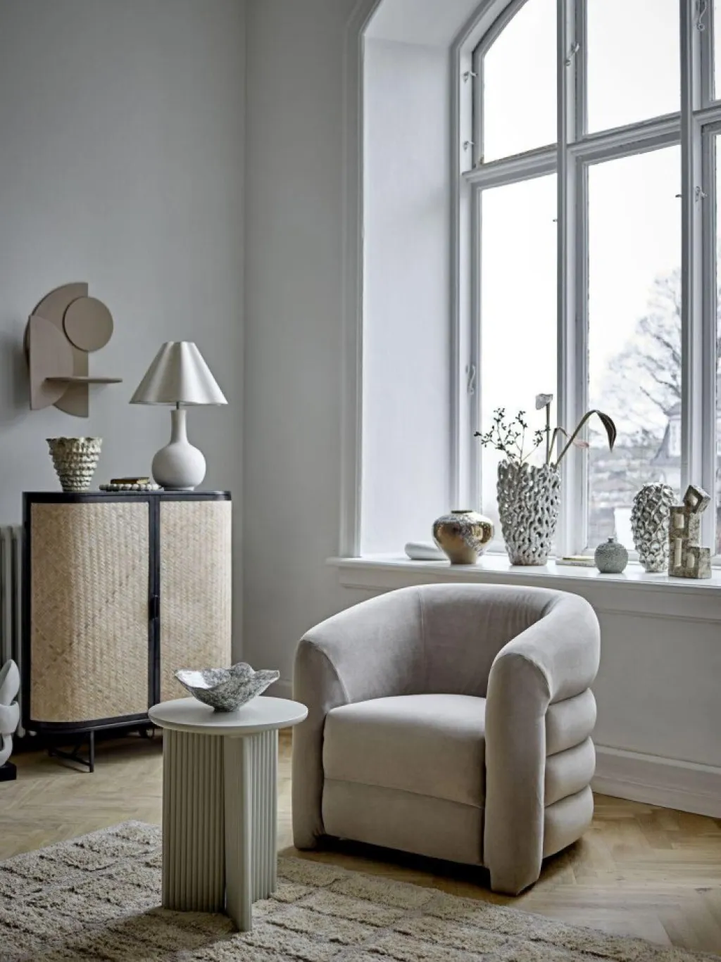 Clearance Edith Sidebord H50 cm, Hvid Borde