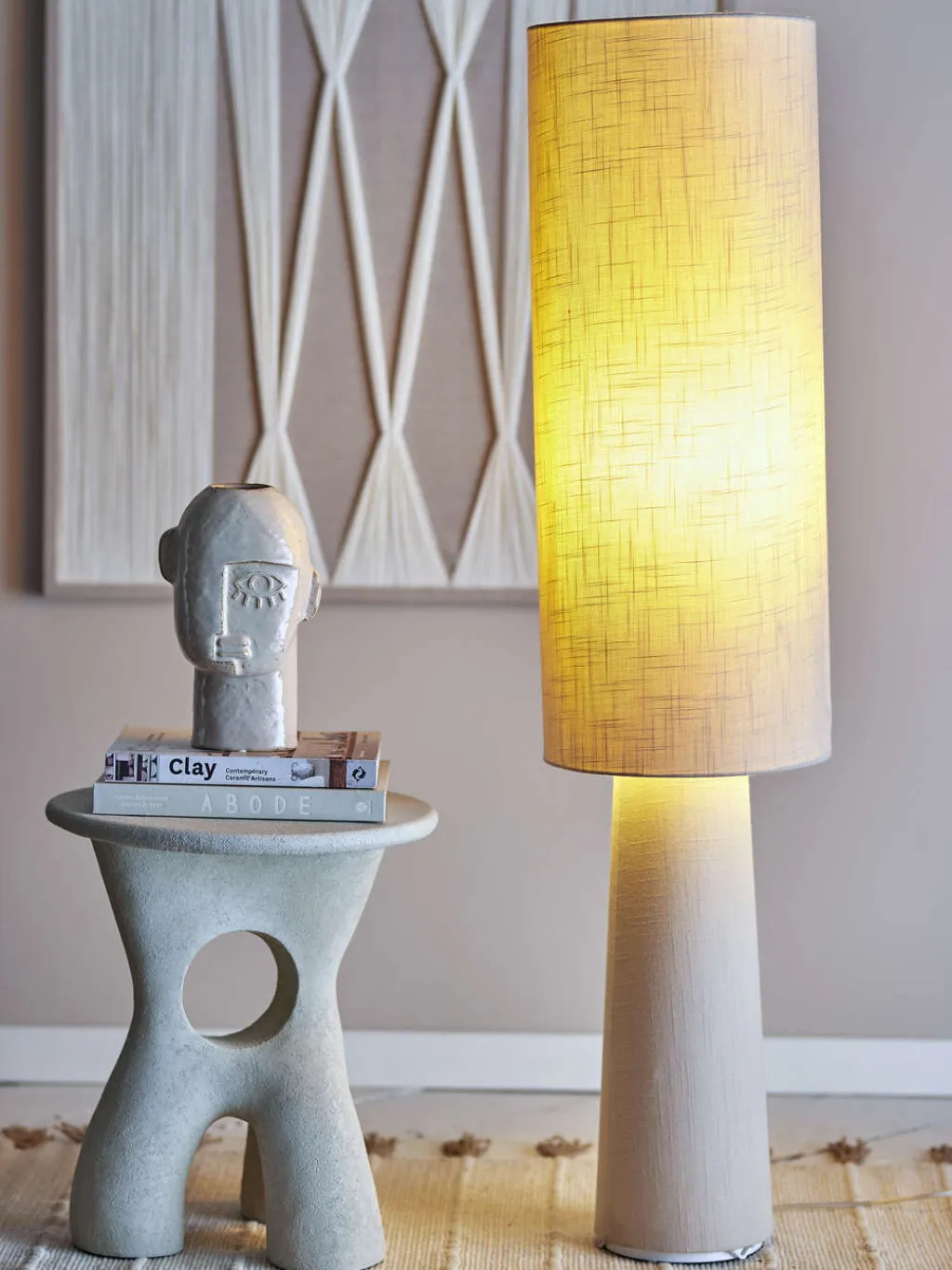 Bloomingville Lamper Til Kontoret|Lamper Til Stuen > Emmie Gulvlampe H120 cm, Natur