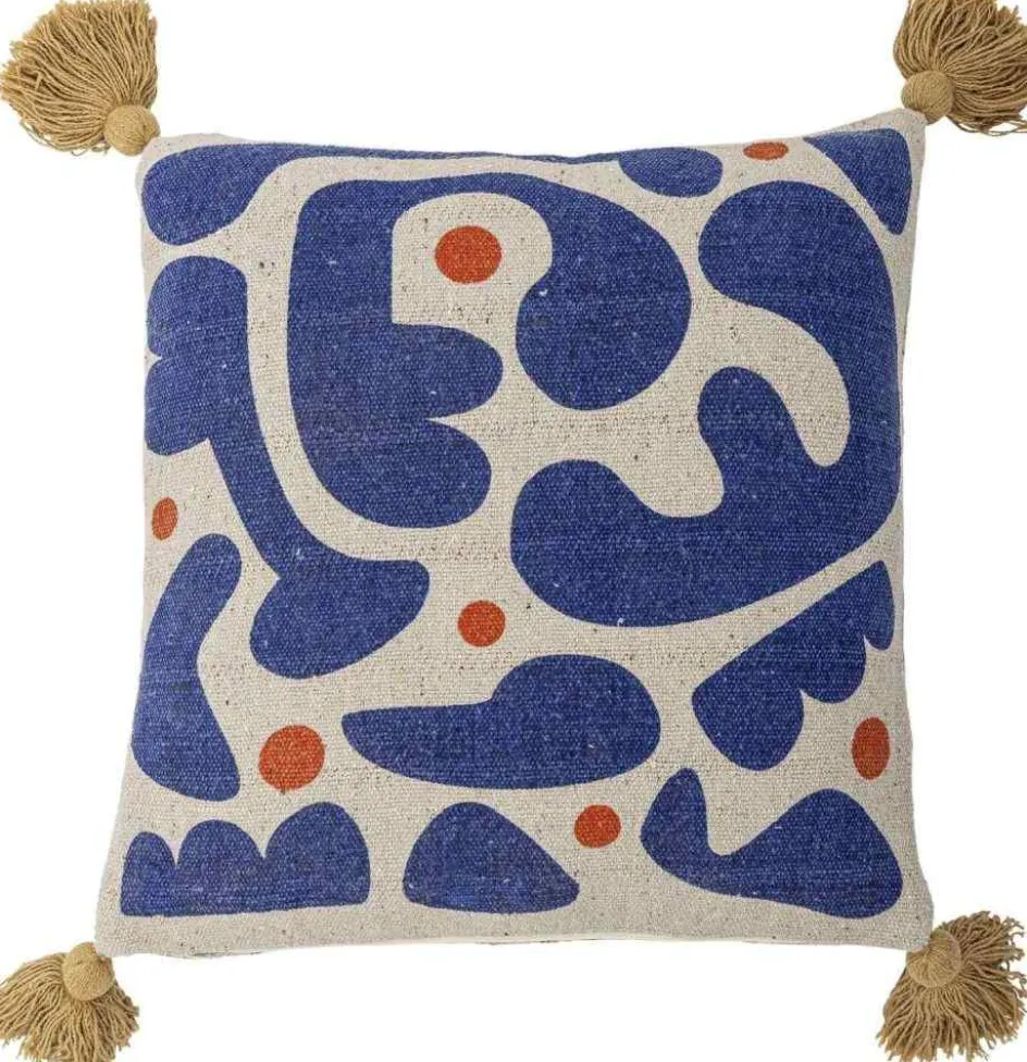 Discount Bloomingville Eviaya Pude 45x45 cm, Blå