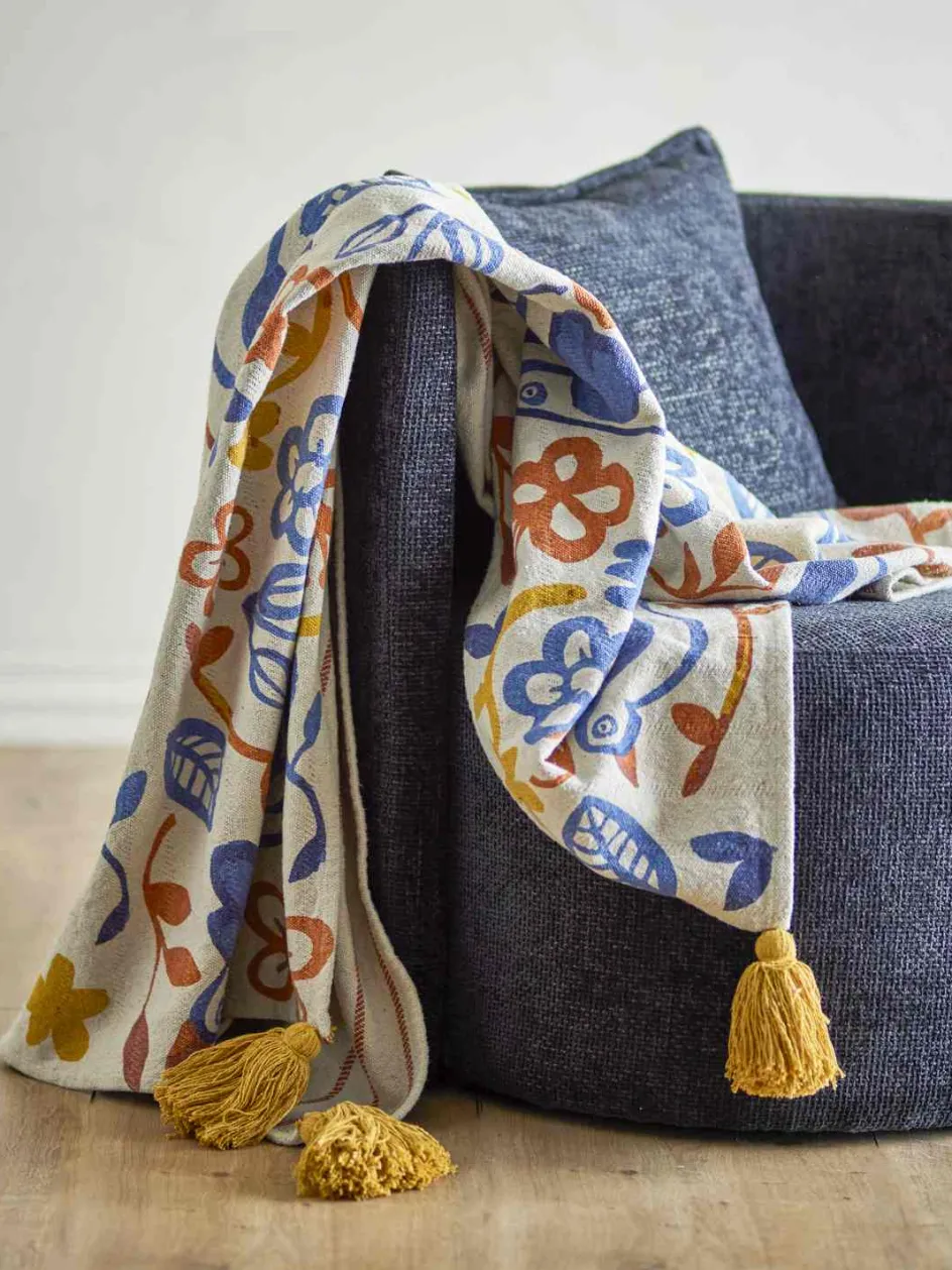 Online Bloomingville Figuria Plaid 130x160 cm, Multi