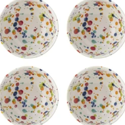 Clearance Bloomingville Freckles Skål 4 stk. Ø11,5 cm, Rød