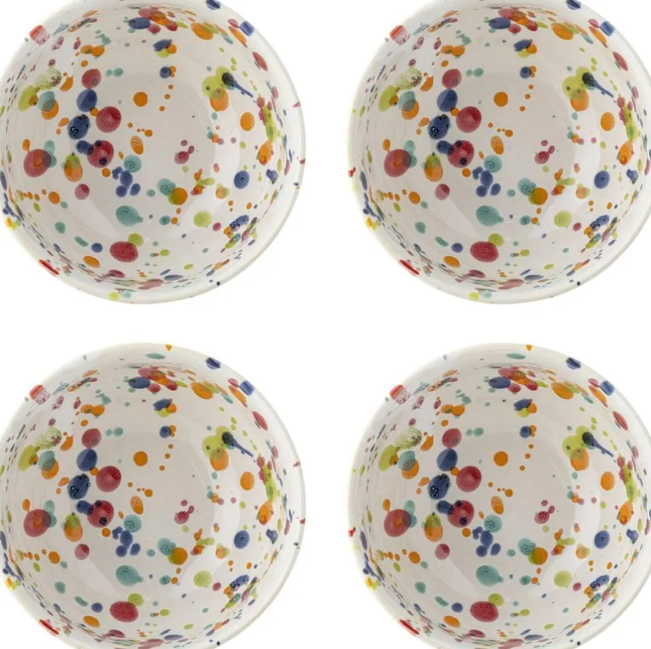 Clearance Bloomingville Freckles Skål 4 stk. Ø11,5 cm, Rød