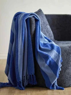Outlet Bloomingville Frello Plaid 130x160 cm, Blå