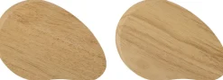 Clearance Bloomingville Gong Skærebræt 2 stk. 23,5 cm, Gummitræ