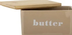 Outlet Bloomingville Hanyu Smørboks 12,5 cm, Brun