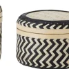 Discount Bloomingville Jacob Kurvesæt m. Låg 3 stk, Sort Bambus
