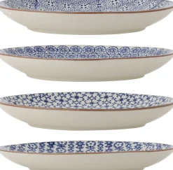 Bloomingville mini Bloomingville Karine Tallerken 4 stk. 25 cm, Blå