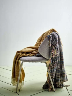 Discount Bloomingville Lazzario Plaid 130x160 cm, Blå
