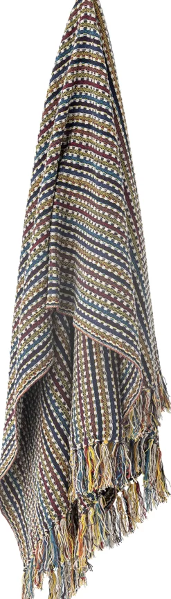 Discount Bloomingville Lazzario Plaid 130x160 cm, Blå