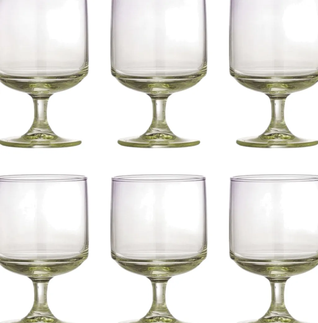 Hot Luciana Drikkeglas 6 stk. 30 cl, Lilla Vandglas