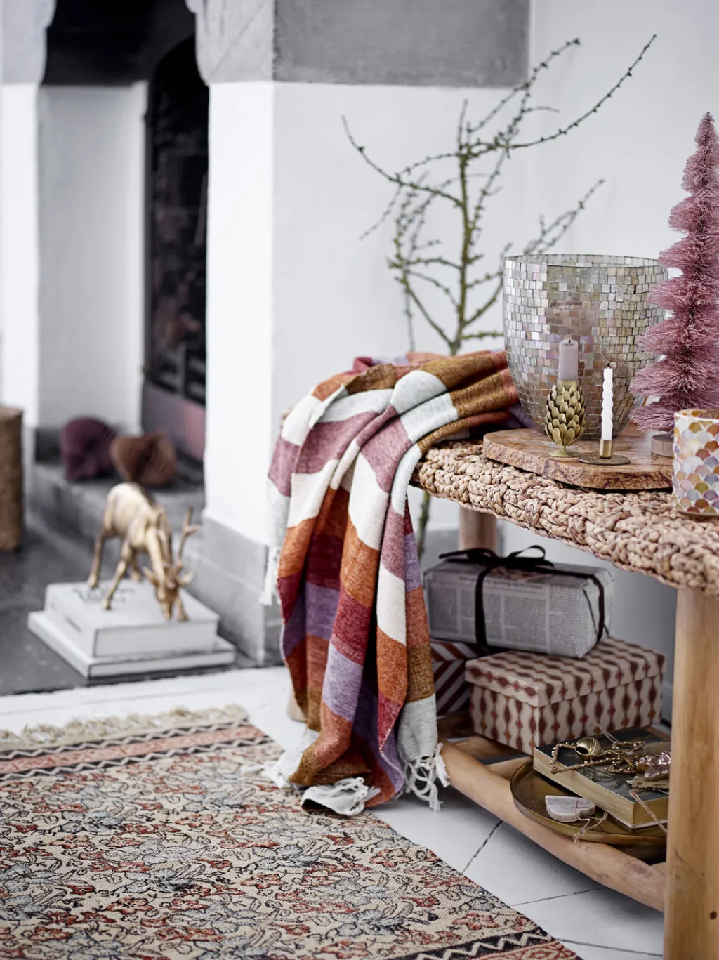Bloomingville Uderum|Plaider Og Tæpper > Lucilla Plaid 125x150 cm, Lilla