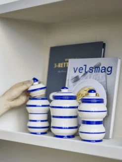 Outlet Bloomingville Maynard Krukke m. Låg 3 stk, Blå