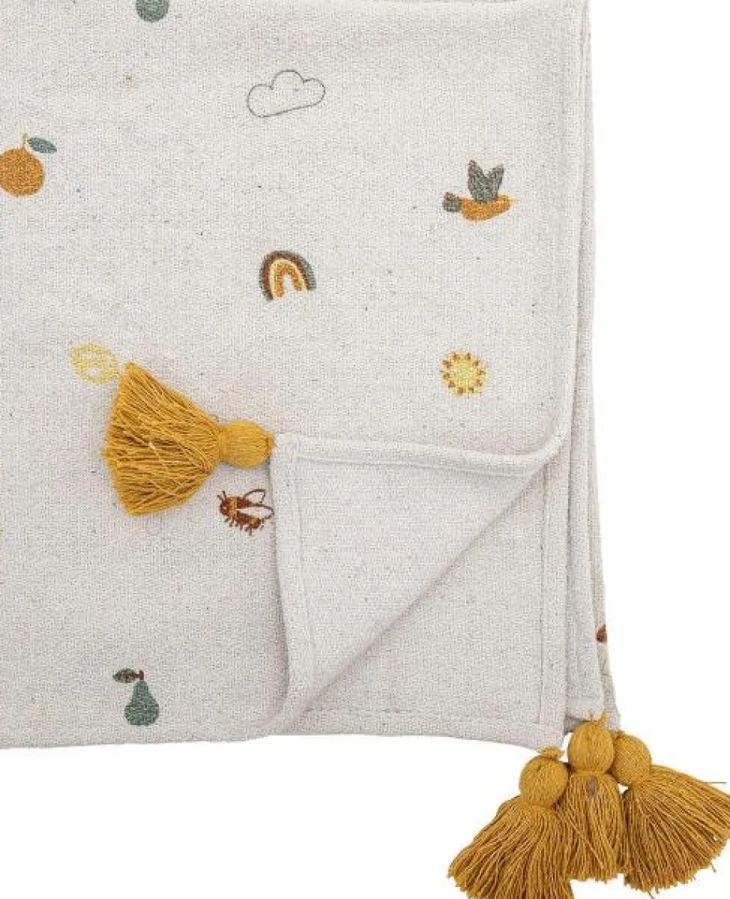 Børn Bloomingville mini Plaider Til Børneværelset|Børnetekstiler > Agnes Plaid 80x100 cm, Natur