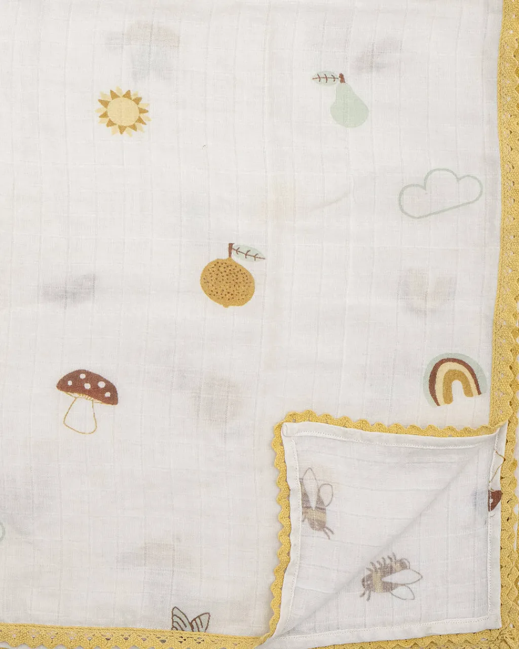 Babytæppe 100x80 cm, Hvid Børn Plaider Til Børneværelset|Plaider Til Børneværelset