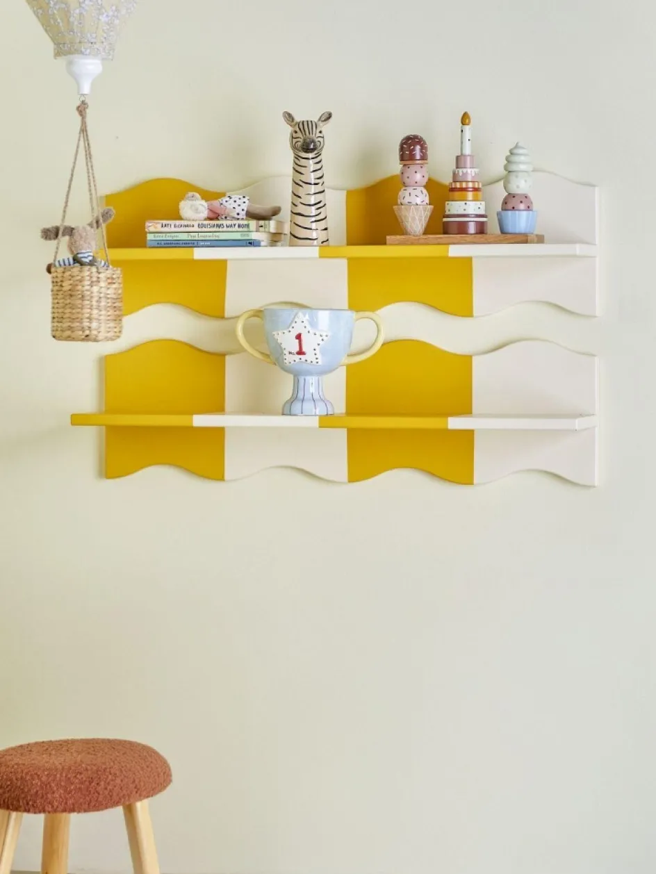 Clearance Bloomingville mini Bubbi Hylde 80 cm, Gul