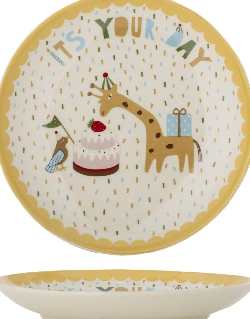 Clearance Celebrate Tallerken 16 cm, Gul Børn Børnetallerkener|Børnetallerkener