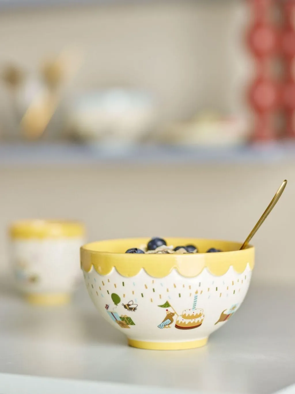 Børn Bloomingville mini Børneskåle > Celebrate Skål Ø13,5 cm,