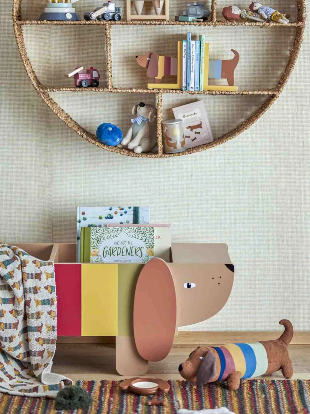 New Charlie Bogkasse 108x37 cm, Brun Børn Opbevaring Til Børneværelset|Børneværelse