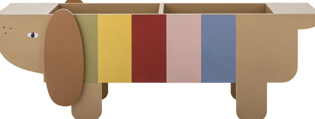 New Charlie Bogkasse 108x37 cm, Brun Børn Opbevaring Til Børneværelset|Børneværelse