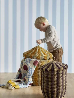Clearance Creative Collection Bloomingville Mini Cikkeline Kurv m. Låg 2 stk, Multi