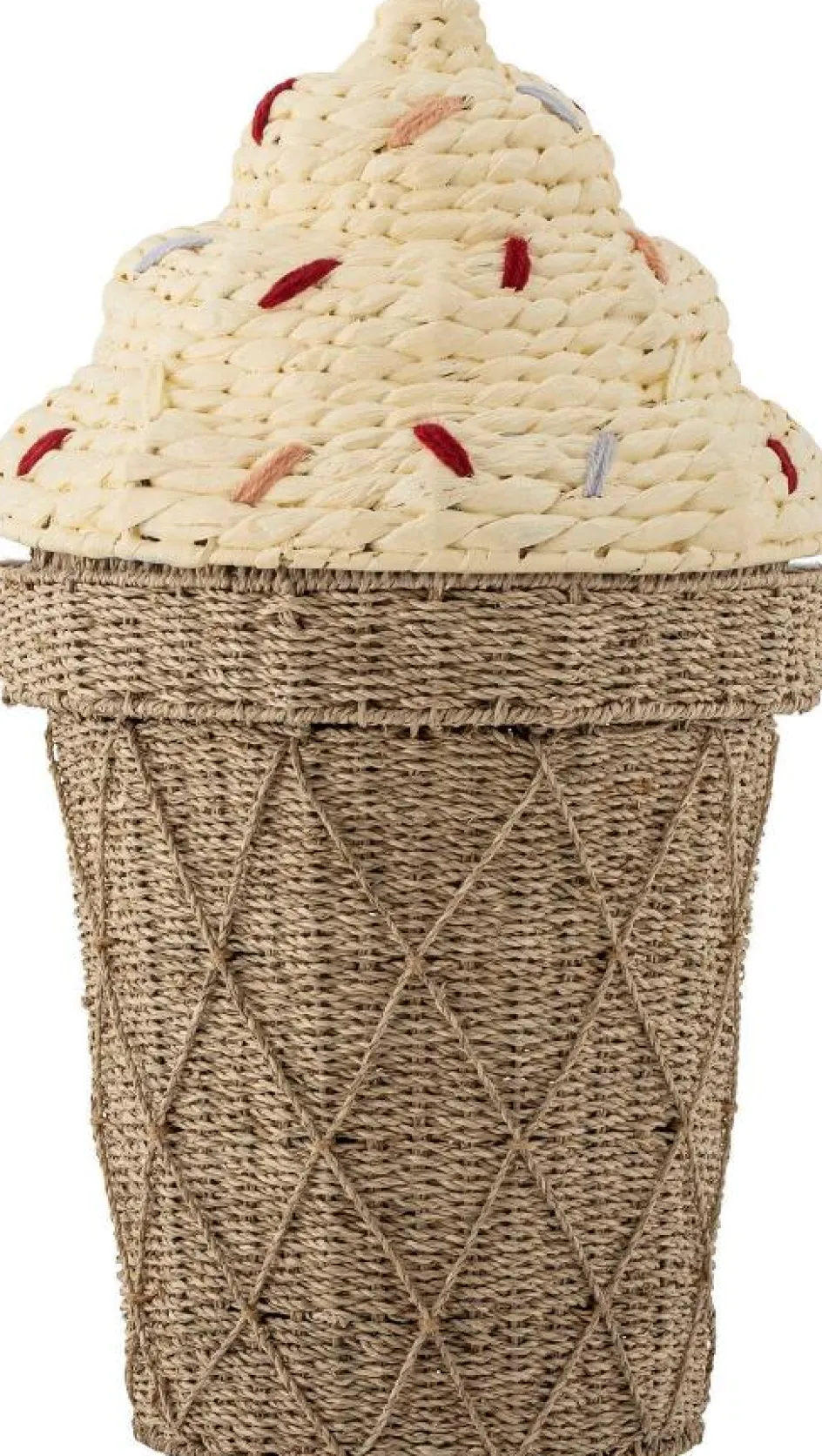Discount Bloomingville mini Cillie Kurv m. Låg Ø40 cm, Vandhyacint
