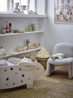 Best Cillie Kurv m. Låg H41 cm, Søgræs Børn Opbevaring Til Børneværelset|Børneværelse