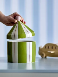 Outlet Bloomingville mini Cimmi Krukke m. Låg H25 cm, Grøn