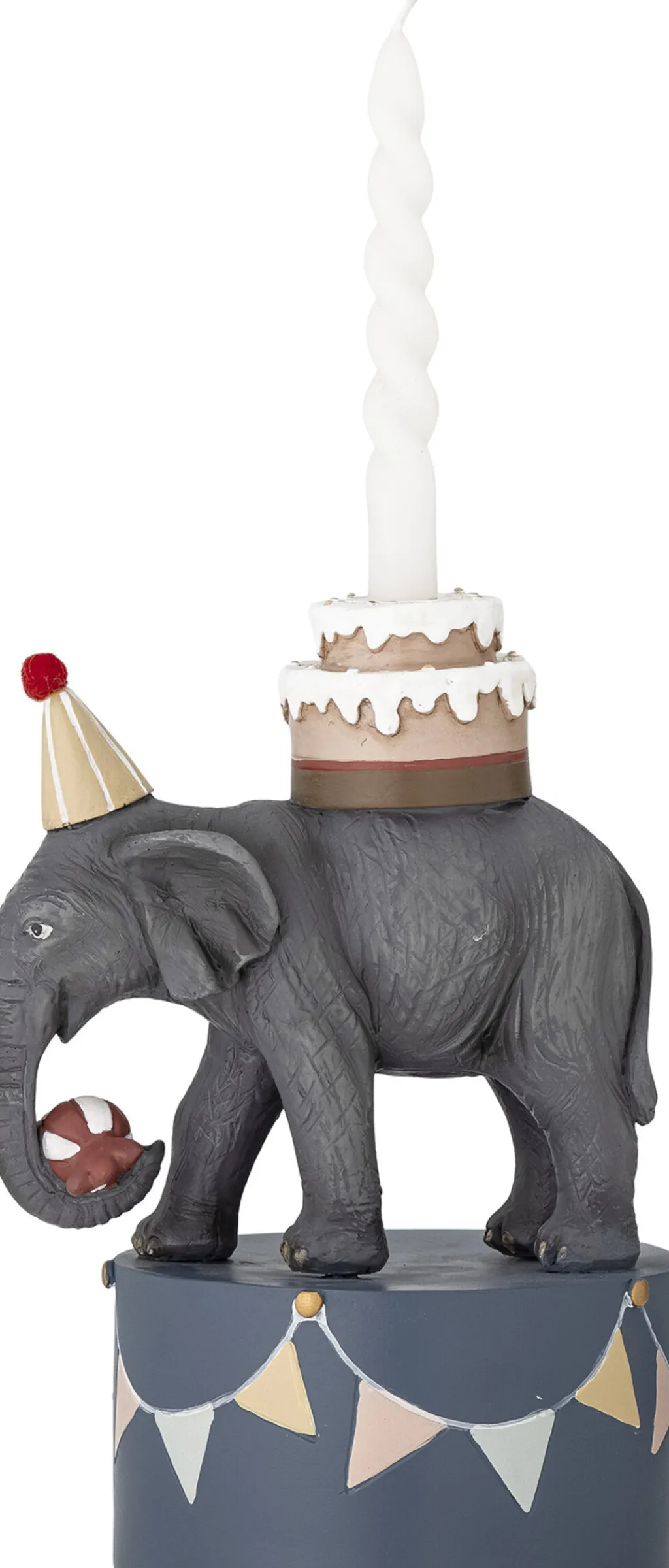 Børn Bloomingville mini Fødselsdagsdekoration|Børneværelse > Flor Lysestage H18 cm, Elefant