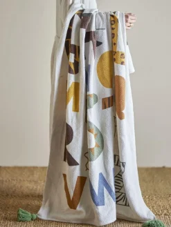 Børn Bloomingville mini Plaider Til Børneværelset|Plaider Til Børneværelset > Memmo Plaid 130x160 cm, Natur