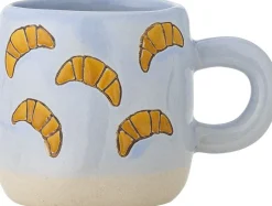 Børn Bloomingville mini Børneglas Og Kopper|Børneglas Og Kopper > Millie Kop m. Hank 11 cl, Natur/Blå