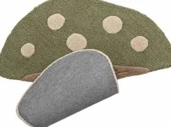 Clearance Bloomingville Mini Mushroom Tæppe 85x90 cm, Grøn
