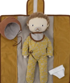 Outlet Bloomingville mini Nalle Babydukke 6 Dele 38 cm, Brun