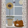 Outlet Nuala Illustration m. Ramme 52x72cm, Hvid Børn Stue|Børneværelse