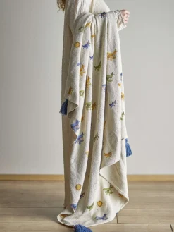 Børn Bloomingville mini Plaider Til Børneværelset|Børnetekstiler > Plane Plaid 130x160 cm, Natur