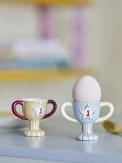 Outlet Bloomingville mini Trophy Æggebæger 2 stk. H6 cm, Blå