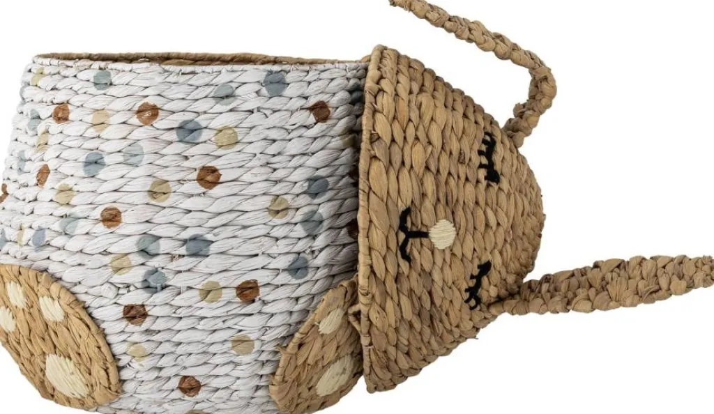 Børn Bloomingville mini Opbevaring Til Børneværelset|Børneværelse > Villja Kurv m. Låg H60 cm, Multi