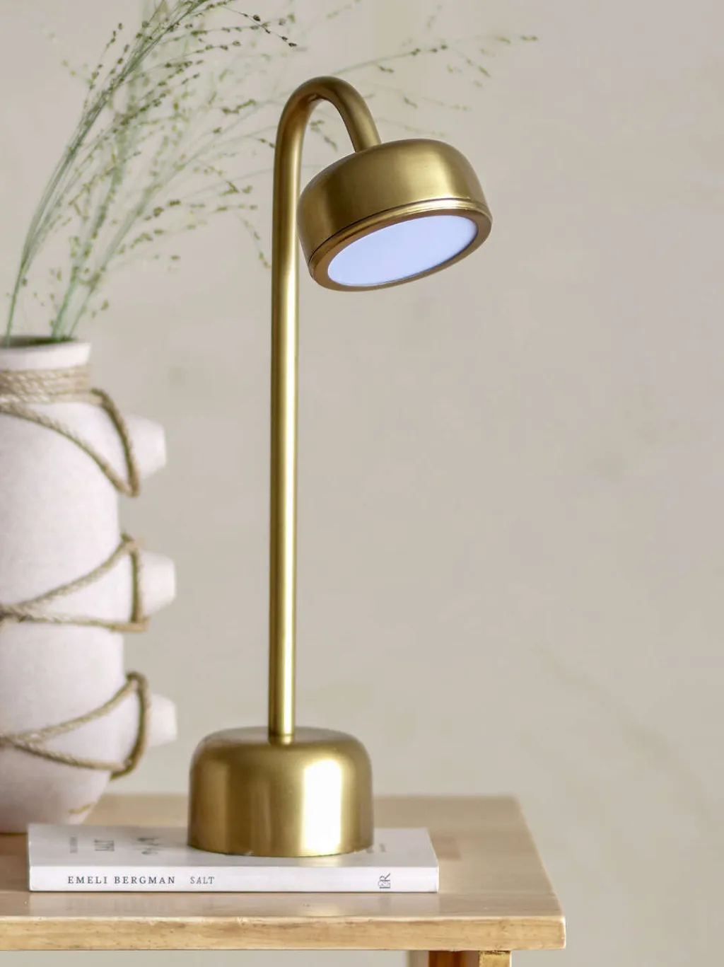 Bloomingville Lamper Til Soveværelset|Bordlamper > Niko Trådløs Bordlampe H35,5 cm, Messing