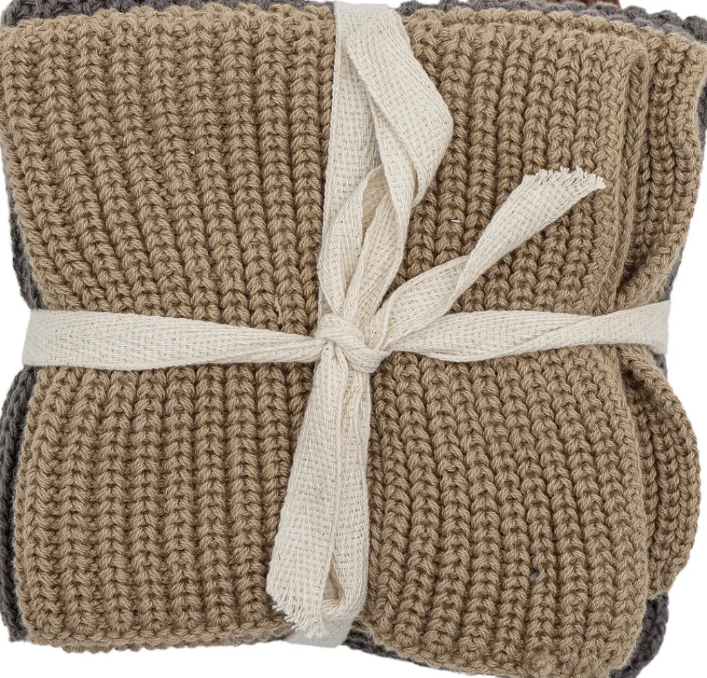 Bloomingville Køkkentekstiler > Ninna Karklud 3 stk. 27x27 cm, Grå