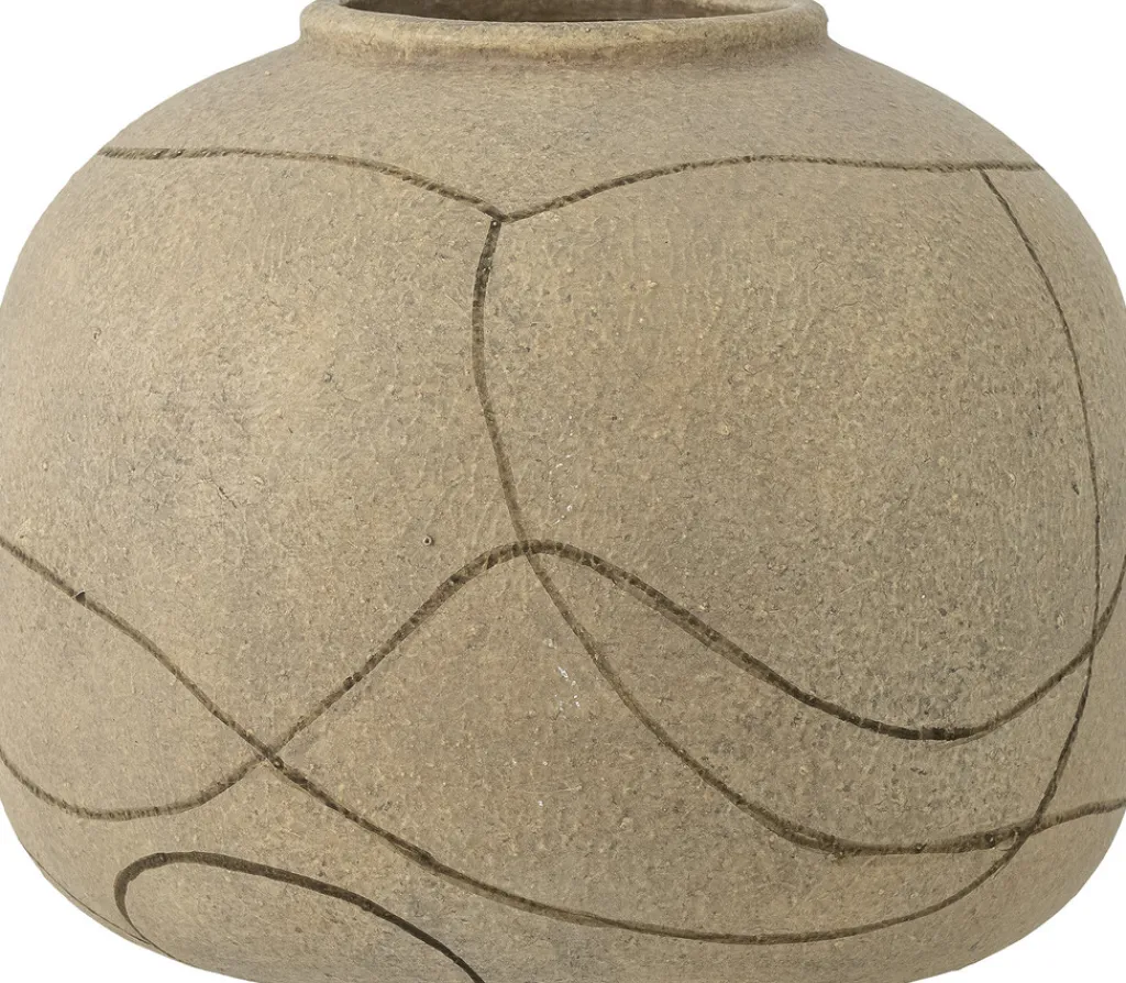 Bloomingville Stue|Vaser > Niza Deko Vase H16,5 cm, Natur