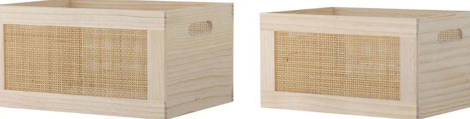 Sale Bloomingville Piana Opbevaringskasse 2 stk, Fyrretræ