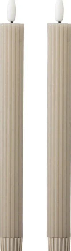 Bloomingville Ponza Kronelys LED 2 stk. ?2,2/24,5, Stearinlys|Led Stearinlys
