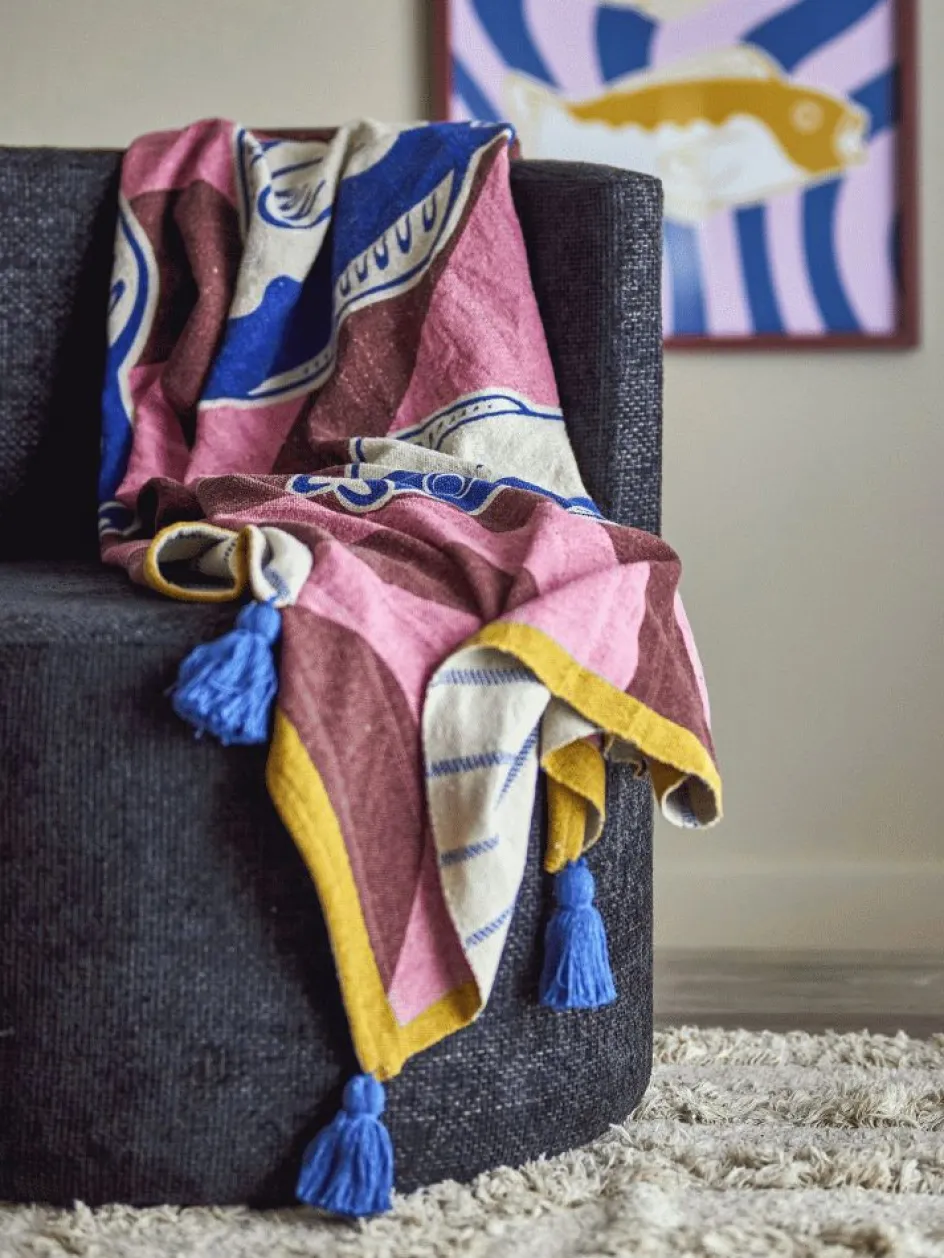 Clearance Bloomingville Remy Plaid 130x150 cm, Multi