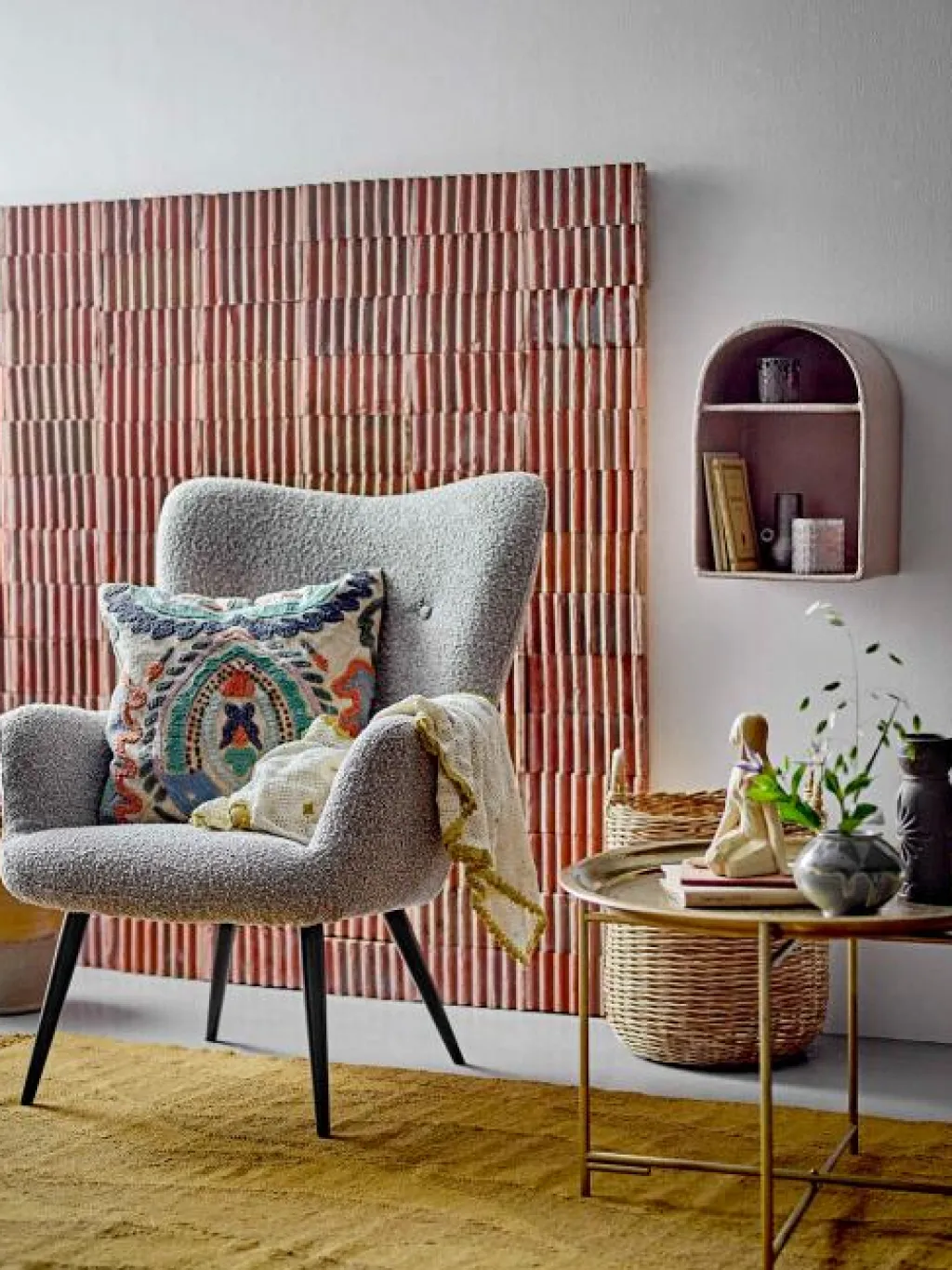 New Rovigo Plaid 125x150 cm, Natur Uderum|Plaider Og Tæpper