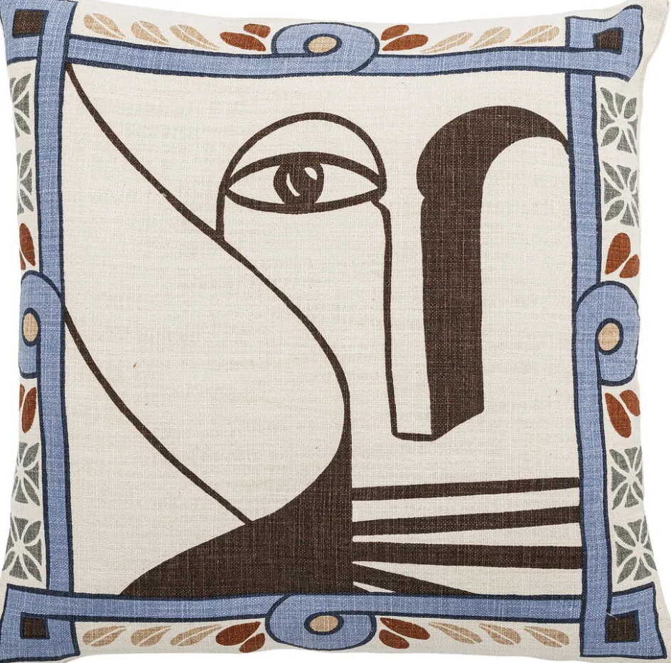 Clearance Bloomingville Rudaur Pude 45x45 cm, Blå