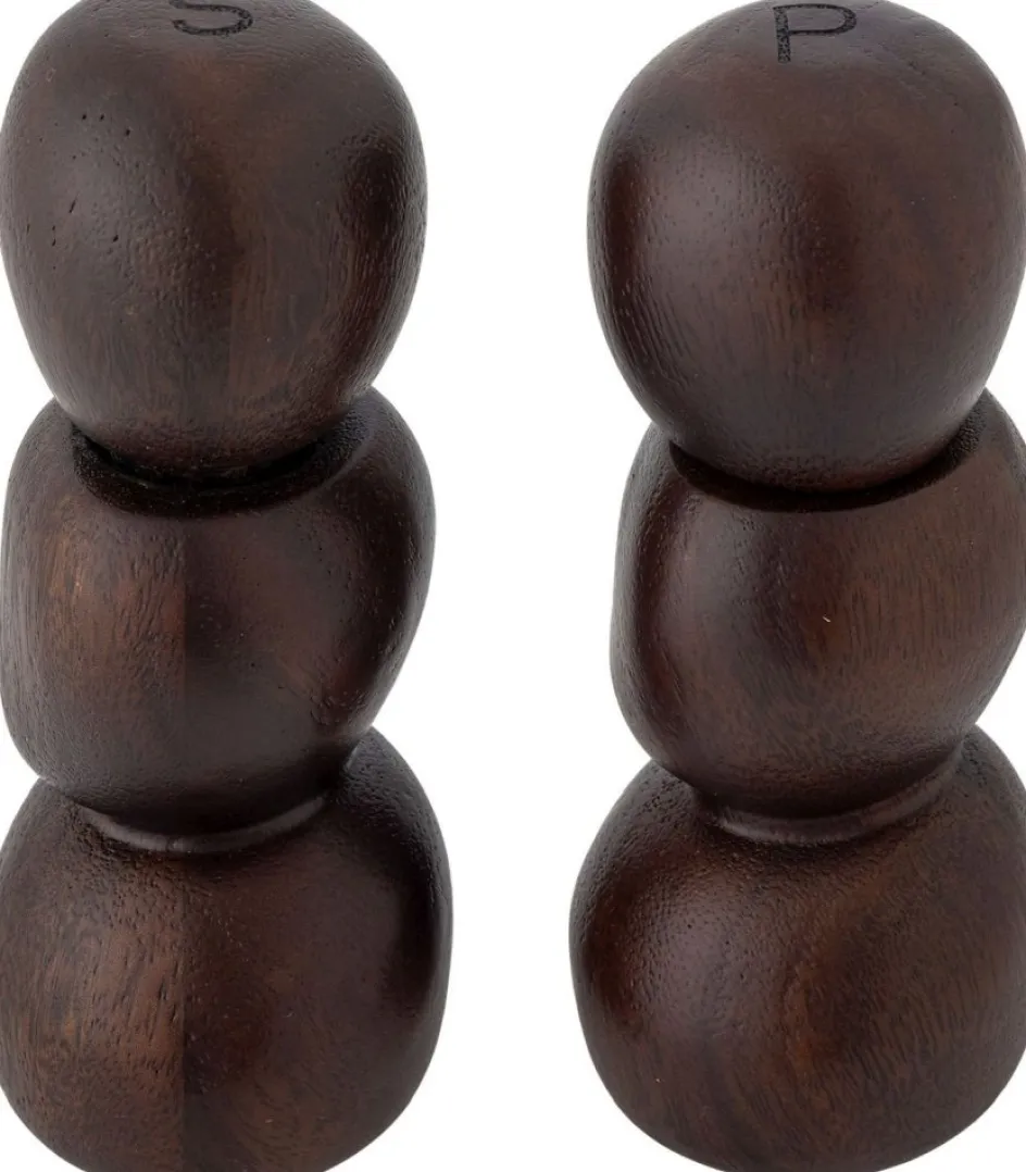 Clearance Creative Collection Bloomingville Salvi Salt- & Peberkværnsæt H17 cm, Akacie
