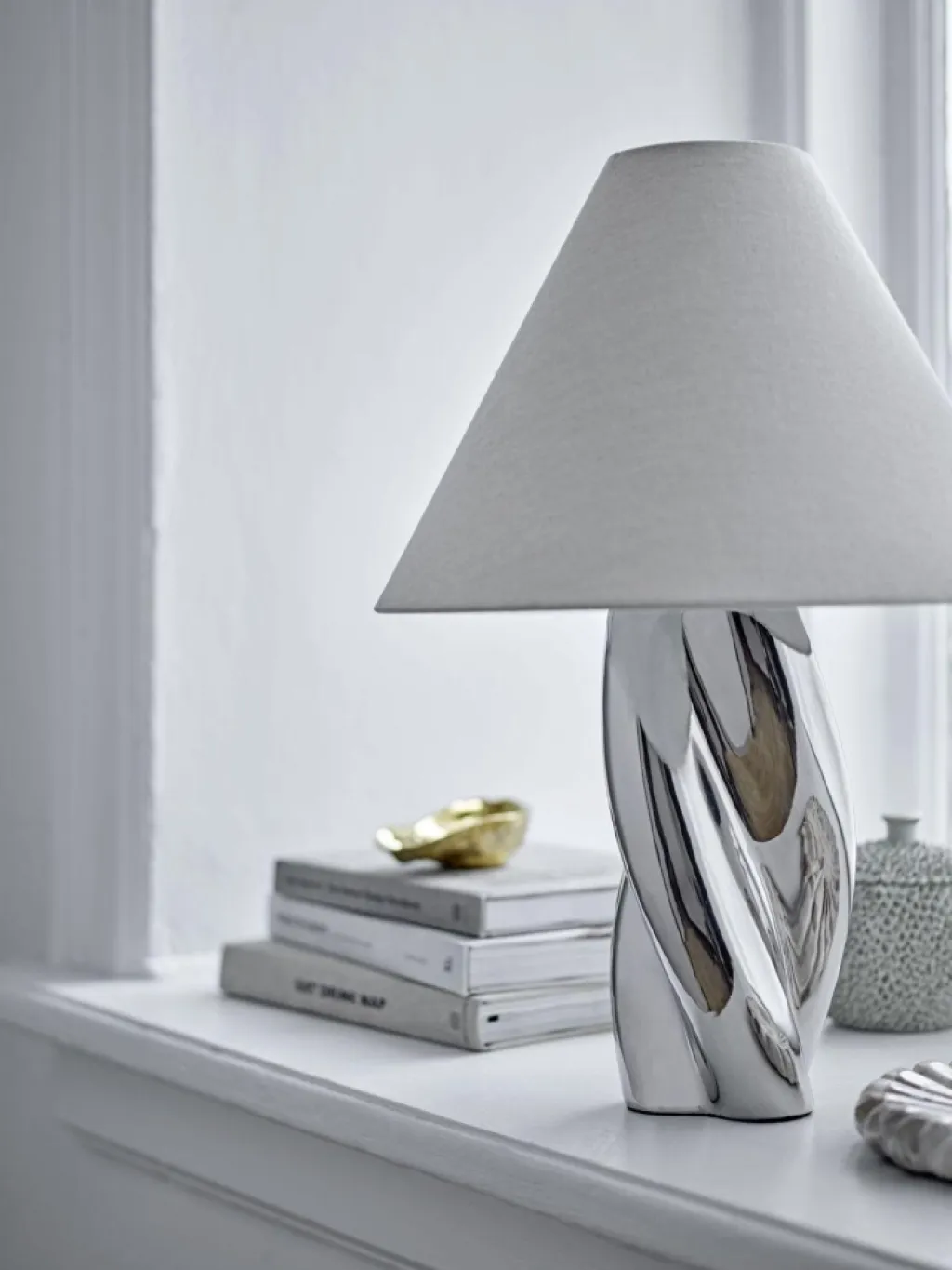 Bloomingville Bordlamper > Silva Bordlampe H49 cm, Sølv