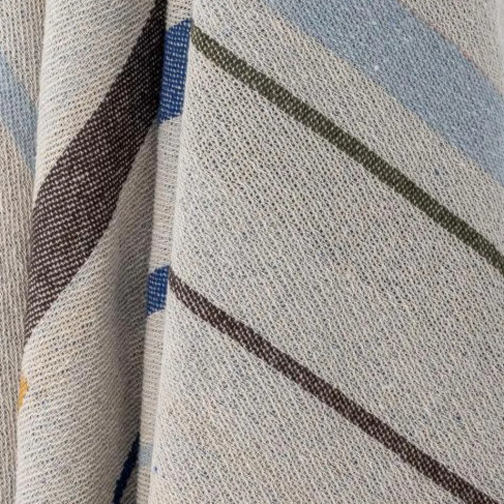 Hot Toscana Plaid 130x160 cm, Blå Uderum|Plaider Og Tæpper